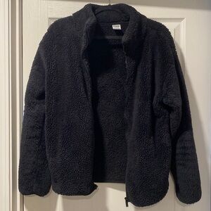 Victoria’s Secret PINK L Black Teddy Fleece Jacket